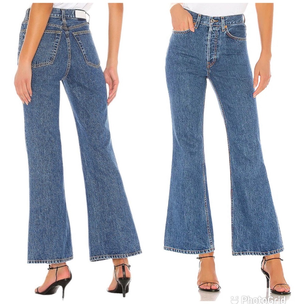 NWT Re/Done 70s Ultra High Rise Bell Bottom Size 26